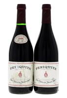 Lote 2697 - PERIQUITA 1996 - 2 garrafas de Vinho Tinto Regional Terras do Sado, Periquita 1996, produzido a partir das Castas Castelão Francês e Espadeiro, José Maria da Fonseca, Sucs., (750ml – 12,5% vol.). Nota: rótulos ligeiramente danificados.