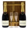 Lote 2759 - CHAMPAGNE BOLLINGER SPECIAL CUVEE BRUT - 2 garrafas de Champagne Francês, Brut, Bollinger, França, (750ml - 12%vol.). Nota: conjunto com um valor de venda de € 117,08. Em caixa estojo de madeira original com 2 flutes. Consultar valor indicativ