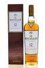 Lote 2765 - WHISKY MACALLAN 12 YEARS - Garrafa de Whisky, Highland Single Malt, Exclusively Matured in Selected Sherry Oak Casks from Jerez, Spain, (700ml - 40%vol). Em caixa de cartão original. Nota: garrafa idêntica à venda por € 89,50. Consultar valor 