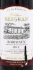 Lote 2041 - CHÂTEAU SEIGNAN 2010 - Garrafa de Vinho Tinto Francês, Vin de Bordeaux 2010, Appelation Bordeaux Contrôlée, Jean-Claude Dubuch, França, (750ml - 13%vol.). Nota: rótulo algo danificado - 3