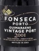 Lote 2060 - PORTO FONSECA GUIMARAENS VINTAGE 2001 - Garrafa de Vinho do Porto, Vintage 2001, Engarrafado em 2003, Fonseca Guimaraens, (750ml - 20,5%vol.). Nota: garrafa idêntica à venda por € 88,55. Consultar valor indicativo em https://www.portugalvineya - 3