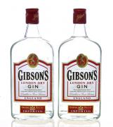 Lote 2094 - GIN GIBSON'S - 2 garrafas de Gin, London Dry, Original Recipe, Imported, England, (700ml - 37,5%vol.)