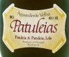 Lote 2108 - AGUARDENTE VELHA PATULEIAS - Garrafa de Aguardente Velha, Patuleia & Patuleia, Bombarral, (750ml - 40%vol.). Nota: garrafa idêntica à venda por € 38,74 (£ 34,76). Consultar valor indicativo em https://www.uvinum.co.uk/eau-de-vie/aguardente-vel - 3