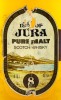 Lote 2244 - WHISKY ISLE OF JURA 8 ANOS - Garrafa de Whisky, Pure Malt Scotch Whisky, Guaranteed 8 Years Old, Charles Mackinlay & Cº, Escócia, (750ml - 43%vol). Nota: garrafa similar à venda por € 176. Rótulo algo danificado. Consultar valor indicativo em - 3