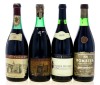 Lote 2245 - GARRAFAS DE VINHO TINTO - Conjunto de 4 garrafas de Vinho Tinto sendo 1 garrafa de Romeira, Garrafeira 1982, Caves Velhas, (750ml - 12,5%vol.), uma garrafa de Porta dos Cavaleiros, Colheita de 1966, Dão Região Demarcada, (750ml - 12,5%vol.), 1