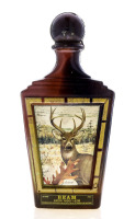 Lote 2258 - WHISKEY BEAM – Garrafa Decanter de Whiskey, Kentucky Whiskey, A Blend, (750ml - 40%vol.). Nota: garrafa idêntica foi vendida por € 60 (£ 51). Garrafa decorativa "White-Tailed Deer" pelo artista J Lockhart. Pode apresentar eventual perda. Consu