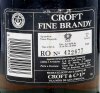 Lote 2266 - BRANDY CROFT - Garrafa de Brandy, Fine Brandy, Croft & Cª, Vila Nova de Gaia, (750ml – 40%vol.) - 4