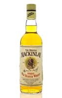 Lote 2386 - WHISKY MACKINLAY - Garrafa de Whisky, The Original Mackinlay, Finest Old Scotch Whisky, Charles Mackinlay & Cº, Escócia, (700ml - 40%vol.). Nota: garrafa dos anos 1980s. Garrafa similar (de 750ml) foi vendida por € 62,44 (£ 55). Consultar valo