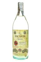 Lote 2474 - RUM BACARDI - Garrafa de Ron, Bacardi Superior, Carta Blanca, F. Alegre Espanha, (1000ml aprox.). Nota: garrafa antiga com o selo de 1,50 Pesetas