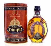 Lote 2574 - WHISKY DÍMPLE 15 ANOS- Garrafa de Whisky,15 Years Old, (700ml - 40%vol). Nota: garrafa idêntica à venda por € 46,57. Em caixa de metal original. Consultar valor indicativo em https://www.masterofmalt.com/whiskies/haig-dimple-15-year-old-whisky