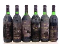 Lote 2718 - REGUENGOS GARRAFEIRA DOS SÓCIOS 1995 - 6 Garrafas de Vinho Tinto, Alentejo DOC, VQPRD, garrafas numeradas, (750ml - 13%vol). Nota: rótulos bastante danificados