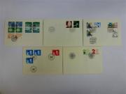 Lote 1111 - Filatelia - Envelopes 1º Dia de Circulação; Suécia - 5 FDC; Ano 1980; Cotação AFA: 30€; Origem Coleccionador José A.T.Macedo