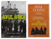 Lote 23 - CONJUNTO DIVERSO DE LIVROS - 2 Vols. "ADEUS, ÁFRICA", João Céu e Silva, 2018, Guerra & Paz; e "O BEBEDOR DE HORIZONTES", Mia Couto, 2017, Editorial Caminho, Lisboa. Encadernações de capa de brochura. Nota: exemplares bem estimados