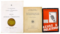 Lote 131 - CONJUNTO DIVERSO DE LIVROS - 3 Vols. "VI CENTENÁRIO DA ALIANÇA LUSO-BRITÂNICA (1373-1973) - GUIA DA EXPOSIÇÃO COMEMORATIVA", Arquivo Nacional da Torre do Tombo, Lisboa; "ALGUMAS DAS MAIS INTERESSANTES RELAÇÕES DE AMIZADE E ALIANÇAS HISTÓRICAS E