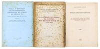 Lote 819 - CONJUNTO DIVERSO DE OPÚSCULOS SOBRE HISTÓRIA - 3 Vols. "O COMÉRCIO EXTERNO DE CORTIÇA NOS SÉCULOS XVIII E XIX (1789-1831)", Hernâni de Barros Bernardo, 1948, Lisboa; "AS INSTRUÇÕES DADAS AO CONDE DA LAPA EM 1823 POR SILVESTRE PINHEIRO FERREIRA 