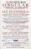 Lote 835 - THESOURO SINGULAR E ADMIRÁVEL DA EXCELLENCIA DO SACROSSANTO SACRIFÍCIO DA LEY EVANGÉLICA, DIVIDIDO EM TRES PARTES..., LIVRO DO SÉC. XVIII - Por Fr. Diogo de Gusmão (Diego de Guzman), 1731, na Officina de Manuel Fernandes da Costa, Impressor do - 2