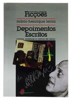 Lote 803 - DEPOIMENTOS ESCRITOS - CONTOS, POEMAS E CARTAS DE AMOR - Por Mário Henrique Leiria, 1997, 1ª edição, Editorial Estampa, Lisboa. In-8º (20,9 cm). Encadernação de capa de brochura. Nota: exemplar bem estimado