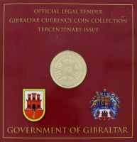 Lote 9 - GIBRALTAR CURRENCY COIN COLLECTION, CONJUNTO DE 9 MOEDAS -Conjunto de moedas oficial de Gibraltar - Concurso Oficial de Jurisprudência Tricentenário da Colheita de Moedas de Gibraltar data de emissão 2004. Procurado. Nota: sem classificação atri