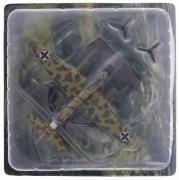 Lote 110 - MINIATURA DE AVIÃO - Avião combate 2ª guerra mundial JUNKERS JU 88A-4, Força Aérea Alemã, 1936, novo com caixa e base identificativa. Escala 1:72