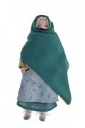 Lote 8 - MINIATURA BONECA DE PORCELANA - Marrocos, boneca em porcelana de colecção vestida com roupas representativas dos trajes regionais do seu pais. Dim: 22 cm (aprox.). Nota: apresenta sinais de uso
