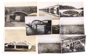 Lote 118 - PONTES - Lote composto por 9 fotografias antigas sobre o tema pontes portuguesas