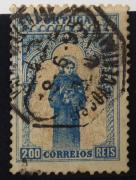 Lote 10 - FILATELIA,PORTUGAL - Selo Carimbado com charneira de 200 Reis Azul e Bistre " 7º Centenário do Nascimento de S.António" - 1895. Cotação Mundifil 32º Edição 2018 : € 220. Nota: Sem classificação atribuída pela Oportunity, cabe ao licitante atribuir a classificação e a valorização que entender correta.