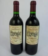 Lote 835 - Lote de 2 garrafas de Vinho Tinto, QUINTA DO RIBEIRINHO, Bairrada, colheita de 1994, criado por Luís Pato. Para coleccionadores.