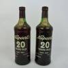 Lote 891 - Lote de 2 Garrafas de Vinho do Porto, Niepoort´s, 20 anos, Tawny Port, envelhecido em madeira, engarrafado em 1987, para coleccionador.