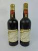 Lote 894 - Lote de 2 garrafas de vinho tinto de collares, Jorge da Silva Banzão, C, reserva de 1955 (?). Para coleccionador. Nota: a deterioração do rótulo não permite confirmar a data da colheita.