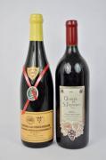 Lote 992 - Lote de 2 garrafas de Vinho de 1,5 Lt, composto por garrafa de Quinta de S. Francisco, colheita de 1999, Óbidos e garrafa da Quinta das Cerejeiras, Reserva de 1995, Óbidos.
