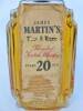 Lote 1241 - Lote de 1 garrafa de whisky James Martin´s 20 anos, Blended Scotch Whisky. Whisky de grande qualidade. Com um valor de venda na Garrafeira Nacional de 60€. Para coleccionador. - 2