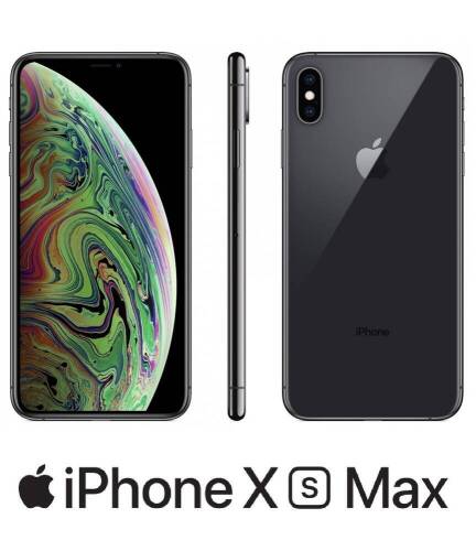 Lote 4000 - APPLE iPHONE Xs Max 256GB - Modelo MT532QL/A. Novo, equipamento identico á venda por €1449 em apple.com . Ecrã OLED Multi‑Touch integral de 6,5 polegadas. Cor SpaceGrey. Resolução de 2688x1242 píxeis a 458 ppp, relação de contraste 1 000 000:1