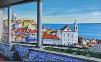 Lote 5045 - JOÃO LIMA - Original - Pintura a óleo sobre tela, assinada, motivo "Vista de Lisboa". Dim: mancha 60x100 cm. Obra deste autor foi vendida por € 900 na Oportunity Leilões. Consultar valor indicativo em Consultar valor indicativo em https://opor