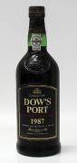 Lote 106 - DOW'S PORT 1987 - Garrafa antiga de Vinho do Porto Late Bottled Vintage 1987. Engarrafado em 1993 por Silva & Cosens , lda - Porto. (75cl, 20%vol.).. Nota: Proveniente de loja de colecionismo com P.V.P de € 95