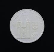 Lote 94 - PORTUGAL, MOEDA DE 500 ESCUDOS EM PRATA 500, ANO 1995 - Efigie de Santo António. Peso indicativo: 14 g. Dim: 30 mm. Nota: sem classificação atribuída pela Oportunity Leilões, cabe ao licitante atribuir a classificação e a valorização que entender correta  