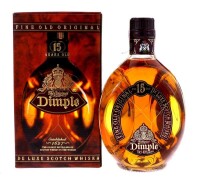 Lote 2064 - WHISKY DIMPLE 15 ANOS- Garrafa de Whisky,15 Years Old, (700ml - 40%vol). Nota: garrafa idêntica à venda por € 46,57. Garrafa dos anos 1980s. Em caixa de cartão original. Consultar valor indicativo em https://www.masterofmalt.com/whiskies/haig-