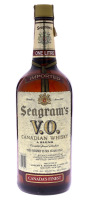 Lote 2065 - WHISKY SEAGRAM'S V.O. 1986 - Garrafa de Canadian Whisky, A Blend Canada's Finest Whiskies, 6 Years Old, Joseph Seagram & Sons, Canadá, (1000ml - 4%vol.). Nota: garrafa idêntica à venda por € 141,12. Consultar valor indicativo em https://t.ly/P