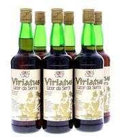 Lote 2078 - LICOR VIRIATUS - 6 garrafas de Licor da Serra, feito à base de plantas Silvestres da Serra da Estrela, produzido por Saberbeber Ldª, Torres Novas, (700ml – 16%vol.)