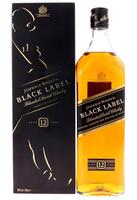 Lote 2086 - WHISKY JOHNNIE WALKER BLACK LABEL 12 ANOS - Garrafa de Whisky, Aged 12 Years, Blended Scotch Whisky, John Walker & Sons, Escócia, (1000ml - 40%vol). Nota: em caixa de cartão original