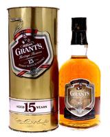 Lote 2091 - WHISKY GRANT'S 15 ANOS - Garrafa de Whisky, Heritage Reserve, Aged 15 Years, Finest Scotch Whisky, William Grant & Sons, Escócia, (700ml - 40%vol.). Nota: garrafa dos anos 1980s. Garrafa similar foi vendida por € 28,56 (£ 25). Em caixa/tubo de