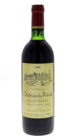 Lote 2177 - CHATEAU DU RETOUT 1982 - Garrafa de Vinho Tinto Francês, Cru Bourgeois, Hau-Medoc 1982, Appelation Haute-Medoc Controlée, G. Kopp, França, (750ml)