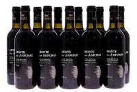 Lote 2181 - MONTE DAS ÂNFORAS 2010 - 10 garrafas de Vinho Tinto Regional Alentejano, das castas Aragonez, Trincadeira e Alfrocheiro, Bacalhôa Vinhos de Portugal, (375ml – 13,5%vol.). Nota: de forte personalidade, encorpado e macio