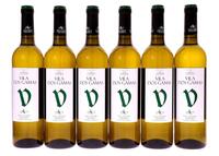 Lote 2268 - VILA DOS GAMAS 2015 - 6 garrafas de Vinho Branco, DOC Alentejo, Vila dos Gamas 2015, das castas Antão Vaz, Arinto e Perrum com notas citrinas, frutado e com grande intensidade e equilíbrio, Produzido e engarrafado pela Adega Cooperativa da Vid