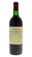 Lote 2273 - CHÂTEAU LABATUT-BOUCHARD 1988 - Garrafa de Vinho Tinto Francês, Premières Còtes de Bordeaux 1988, Apellation Premières Còtes de Bordeaux Controlée, M. Bochard, França, (750ml - 12%vol.)