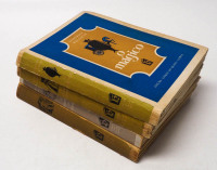 Lote 3 - O MÁGICO; A OUTRA COMÉDIA; UM CASAMENTO EM FLORENÇA; UM GOSTO E SEIS VINTÉNS. 4 OBRAS - William Somerset Maugham, Lisboa, Edição «Livros do Brasil», [s.d.]. Capas de Infante do Carmo. Encadernações editoriais em brochura. Total de 4 obras, todas 