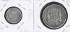 Lote 21 - PORTUGAL, MOEDAS DE 100 E DE 500 RÉIS EM PRATA - Conjunto de 2 moedas D. MARIA II, sendo uma de 500 Réis (1846), e uma de 100 Réis (1853). Peso total: 17,8 g. Dim: 30 mm, e 19 mm respectivamente. Sem classificação atribuída pela Oportunity Leilõ