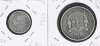 Lote 21 - PORTUGAL, MOEDAS DE 100 E DE 500 RÉIS EM PRATA - Conjunto de 2 moedas D. MARIA II, sendo uma de 500 Réis (1846), e uma de 100 Réis (1853). Peso total: 17,8 g. Dim: 30 mm, e 19 mm respectivamente. Sem classificação atribuída pela Oportunity Leilõ - 3