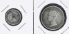 Lote 21 - PORTUGAL, MOEDAS DE 100 E DE 500 RÉIS EM PRATA - Conjunto de 2 moedas D. MARIA II, sendo uma de 500 Réis (1846), e uma de 100 Réis (1853). Peso total: 17,8 g. Dim: 30 mm, e 19 mm respectivamente. Sem classificação atribuída pela Oportunity Leilõ - 4