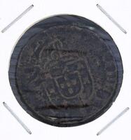 Lote 41 - PORTUGAL, MOEDA DE 3 REAIS EM COBRE, ANO 1640/1656 - Reinado de D. João IV. Dim: 31 mm. Sem classificação atribuída pela Oportunity Leilões, cabe ao licitante atribuir a classificação e a valorização que entender correta