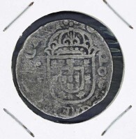 Lote 52 - PORTUGAL, MOEDA DE 200 RÉIS EM PRATA, ANO 1640/1656 - D. Afonso IV. Dim: 32 mm. Sem classificação atribuída pela Oportunity Leilões, cabe ao licitante atribuir a classificação e a valorização que entender correcta